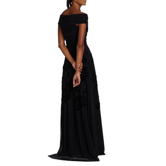 Chiara Boni La Petite Robe
Destiny Velvet Floral Tulle Gown - Picture 4 of 7